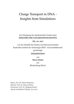 Image of the Page - (000007) - in Charge Transport in DNA - Insights from Simulations