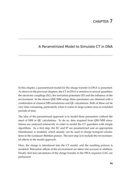 Bild der Seite - 89 - in Charge Transport in DNA - Insights from Simulations