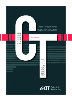 Image of the Page - Einband vorne - in Charge Transport in DNA - Insights from Simulations