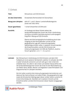 Image of the Page - 44 - in Seminar/Projekt Informationssysteme - Ausgewählte Unterrichtsbeispiele für den IT-Unterstützten Geographieunterricht