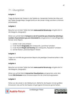 Image of the Page - 47 - in Seminar/Projekt Informationssysteme - Ausgewählte Unterrichtsbeispiele für den IT-Unterstützten Geographieunterricht