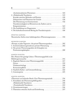 Bild der Seite - 8 - in Die vielsprachige Seele Kakaniens - Übersetzen und Dolmetschen in der Habsburgermonarchie 1848 bis 1918