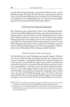 Image of the Page - 54 - in Die vielsprachige Seele Kakaniens - Übersetzen und Dolmetschen in der Habsburgermonarchie 1848 bis 1918