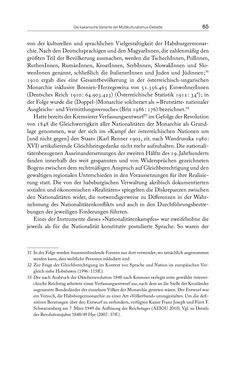 Image of the Page - 65 - in Die vielsprachige Seele Kakaniens - Übersetzen und Dolmetschen in der Habsburgermonarchie 1848 bis 1918