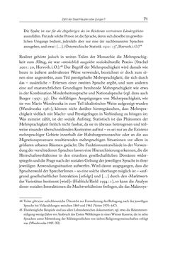 Image of the Page - 71 - in Die vielsprachige Seele Kakaniens - Übersetzen und Dolmetschen in der Habsburgermonarchie 1848 bis 1918