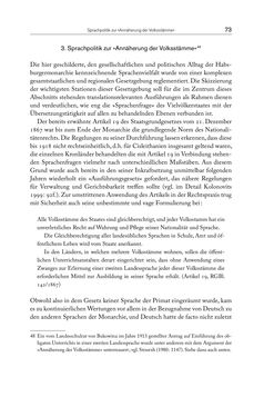 Image of the Page - 73 - in Die vielsprachige Seele Kakaniens - Übersetzen und Dolmetschen in der Habsburgermonarchie 1848 bis 1918