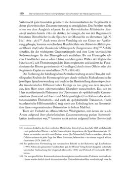 Image of the Page - 110 - in Die vielsprachige Seele Kakaniens - Übersetzen und Dolmetschen in der Habsburgermonarchie 1848 bis 1918