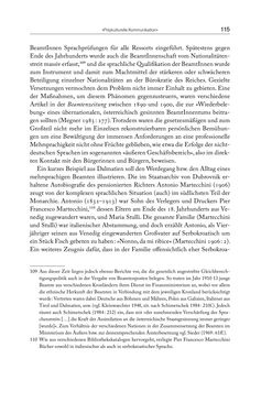Image of the Page - 115 - in Die vielsprachige Seele Kakaniens - Übersetzen und Dolmetschen in der Habsburgermonarchie 1848 bis 1918