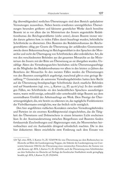 Image of the Page - 127 - in Die vielsprachige Seele Kakaniens - Übersetzen und Dolmetschen in der Habsburgermonarchie 1848 bis 1918