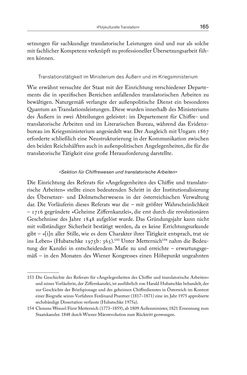 Bild der Seite - 165 - in Die vielsprachige Seele Kakaniens - Übersetzen und Dolmetschen in der Habsburgermonarchie 1848 bis 1918