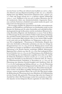 Image of the Page - 171 - in Die vielsprachige Seele Kakaniens - Übersetzen und Dolmetschen in der Habsburgermonarchie 1848 bis 1918