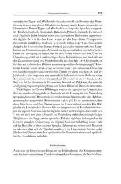 Image of the Page - 173 - in Die vielsprachige Seele Kakaniens - Übersetzen und Dolmetschen in der Habsburgermonarchie 1848 bis 1918