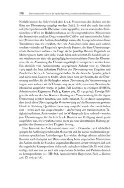 Image of the Page - 178 - in Die vielsprachige Seele Kakaniens - Übersetzen und Dolmetschen in der Habsburgermonarchie 1848 bis 1918