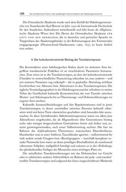 Bild der Seite - 188 - in Die vielsprachige Seele Kakaniens - Übersetzen und Dolmetschen in der Habsburgermonarchie 1848 bis 1918