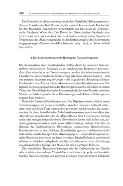 Image of the Page - 188 - in Die vielsprachige Seele Kakaniens - Übersetzen und Dolmetschen in der Habsburgermonarchie 1848 bis 1918