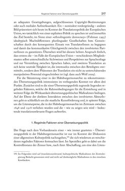 Bild der Seite - 217 - in Die vielsprachige Seele Kakaniens - Übersetzen und Dolmetschen in der Habsburgermonarchie 1848 bis 1918