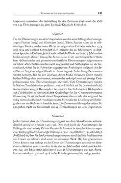 Image of the Page - 241 - in Die vielsprachige Seele Kakaniens - Übersetzen und Dolmetschen in der Habsburgermonarchie 1848 bis 1918