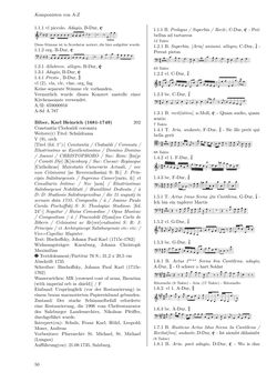 Image of the Page - 50 - in Dommusikarchiv Salzburg (A-Sd) - Thematischer Katalog der musikalischen Quellen