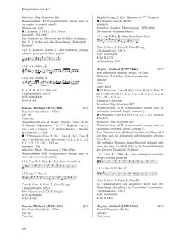 Image of the Page - 436 - in Dommusikarchiv Salzburg (A-Sd) - Thematischer Katalog der musikalischen Quellen