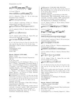 Image of the Page - 450 - in Dommusikarchiv Salzburg (A-Sd) - Thematischer Katalog der musikalischen Quellen