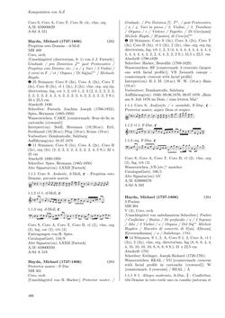 Image of the Page - 466 - in Dommusikarchiv Salzburg (A-Sd) - Thematischer Katalog der musikalischen Quellen