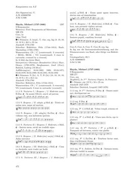 Image of the Page - 472 - in Dommusikarchiv Salzburg (A-Sd) - Thematischer Katalog der musikalischen Quellen