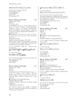 Image of the Page - 482 - in Dommusikarchiv Salzburg (A-Sd) - Thematischer Katalog der musikalischen Quellen