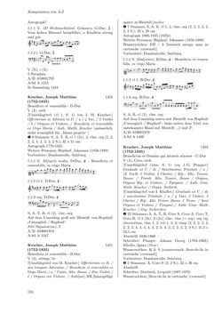 Bild der Seite - 524 - in Dommusikarchiv Salzburg (A-Sd) - Thematischer Katalog der musikalischen Quellen