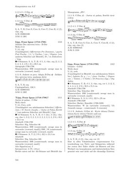 Image of the Page - 544 - in Dommusikarchiv Salzburg (A-Sd) - Thematischer Katalog der musikalischen Quellen