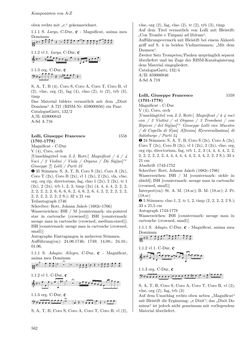 Image of the Page - 562 - in Dommusikarchiv Salzburg (A-Sd) - Thematischer Katalog der musikalischen Quellen