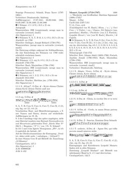 Image of the Page - 602 - in Dommusikarchiv Salzburg (A-Sd) - Thematischer Katalog der musikalischen Quellen