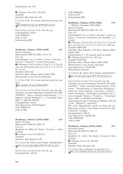 Image of the Page - 694 - in Dommusikarchiv Salzburg (A-Sd) - Thematischer Katalog der musikalischen Quellen