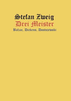 Image of the Page - (000001) - in Drei Meister - Balzac - Dickens - Dostojewski