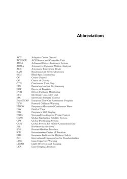 Image of the Page - (000017) - in Integration of Advanced Driver Assistance Systems on Full-Vehicle Level - Parametrization of an Adaptive Cruise Control System Based on Test Drives