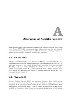 Image of the Page - 93 - in Integration of Advanced Driver Assistance Systems on Full-Vehicle Level - Parametrization of an Adaptive Cruise Control System Based on Test Drives