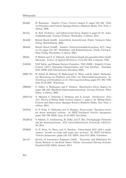 Image of the Page - XII - in Integration of Advanced Driver Assistance Systems on Full-Vehicle Level - Parametrization of an Adaptive Cruise Control System Based on Test Drives