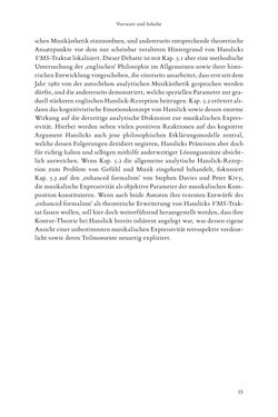 Bild der Seite - 15 - in Re-Reading Hanslick's Aesheticts - Die Rezeption Eduard Hanslicks im englischen Sprachraum und ihre diskursiven Grundlagen