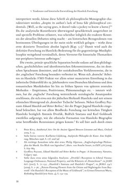 Bild der Seite - 18 - in Re-Reading Hanslick's Aesheticts - Die Rezeption Eduard Hanslicks im englischen Sprachraum und ihre diskursiven Grundlagen