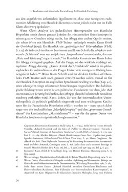 Image of the Page - 26 - in Re-Reading Hanslick's Aesheticts - Die Rezeption Eduard Hanslicks im englischen Sprachraum und ihre diskursiven Grundlagen