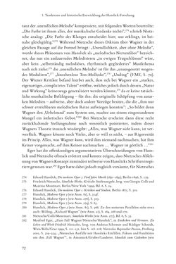 Image of the Page - 72 - in Re-Reading Hanslick's Aesheticts - Die Rezeption Eduard Hanslicks im englischen Sprachraum und ihre diskursiven Grundlagen