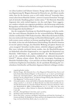 Image of the Page - 74 - in Re-Reading Hanslick's Aesheticts - Die Rezeption Eduard Hanslicks im englischen Sprachraum und ihre diskursiven Grundlagen