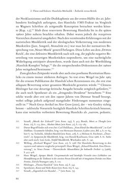 Image of the Page - 84 - in Re-Reading Hanslick's Aesheticts - Die Rezeption Eduard Hanslicks im englischen Sprachraum und ihre diskursiven Grundlagen