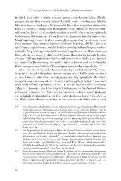 Image of the Page - 96 - in Re-Reading Hanslick's Aesheticts - Die Rezeption Eduard Hanslicks im englischen Sprachraum und ihre diskursiven Grundlagen