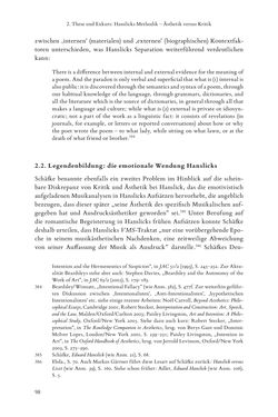 Image of the Page - 98 - in Re-Reading Hanslick's Aesheticts - Die Rezeption Eduard Hanslicks im englischen Sprachraum und ihre diskursiven Grundlagen