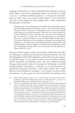 Bild der Seite - 103 - in Re-Reading Hanslick's Aesheticts - Die Rezeption Eduard Hanslicks im englischen Sprachraum und ihre diskursiven Grundlagen
