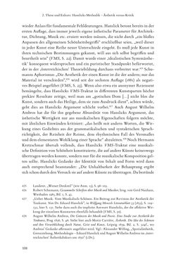 Bild der Seite - 108 - in Re-Reading Hanslick's Aesheticts - Die Rezeption Eduard Hanslicks im englischen Sprachraum und ihre diskursiven Grundlagen