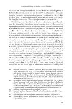 Image of the Page - 109 - in Re-Reading Hanslick's Aesheticts - Die Rezeption Eduard Hanslicks im englischen Sprachraum und ihre diskursiven Grundlagen