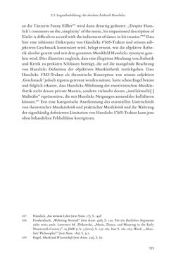 Bild der Seite - 115 - in Re-Reading Hanslick's Aesheticts - Die Rezeption Eduard Hanslicks im englischen Sprachraum und ihre diskursiven Grundlagen