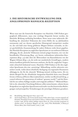 Bild der Seite - 117 - in Re-Reading Hanslick's Aesheticts - Die Rezeption Eduard Hanslicks im englischen Sprachraum und ihre diskursiven Grundlagen