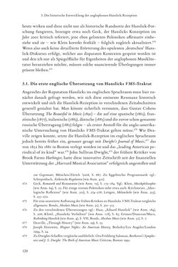 Bild der Seite - 120 - in Re-Reading Hanslick's Aesheticts - Die Rezeption Eduard Hanslicks im englischen Sprachraum und ihre diskursiven Grundlagen